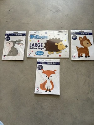 Globo de cumpleaños baby shower con forma de lámina betálica 4 piezas Foto 1 de 4