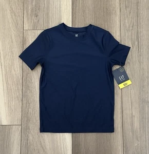 BNWT Gap Kids Boys Size Small (6-7) Short Sleeve Navy Blue Rash Guard Swim Top - Picture 1 of 2