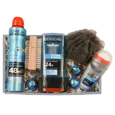 GIFTING QUEEN L'Oreal Men Expert Hydra Power Gift Hamper Father Birthday Dad Son Christmas Set