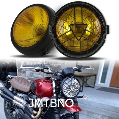 Faro LED doble para Triumph Street Twin Speed con Len retro + rejilla protectora Foto 1 de 4