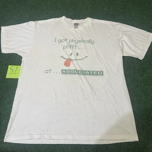 VTG 90s Fruit of the Loom Best Funny Rehab T-Shirt XL Physically Phfft Honduras - Picture 1 of 5