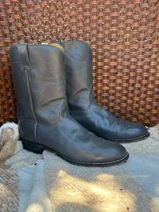 Botas vaqueras de colección Tony Lama para hombre grises todo cuero Roper 7703M talla 11 D - Imagen 1 de 9