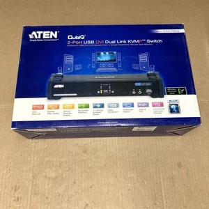 Nuevo conmutador KVMP de doble enlace USB DVI USB de 2 puertos Aten CS1782A -JL0998 - Imagen 1 de 9
