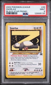 2002 POKEMON LEAGUE PROMO BLACK STAR #49 SNORLAX PSA 9 (Q135) - Picture 1 of 2
