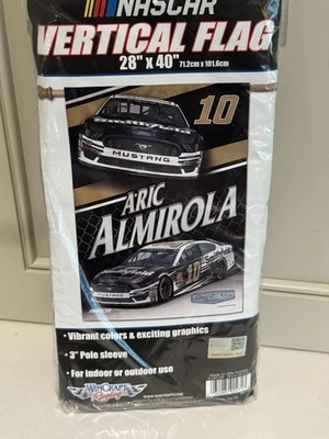 Новый запечатанный вертикальный флаг Aric Almirola 28 x 40 дюймов Smithfield - Изображение 1 из 4