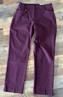 JM Collection Curvy Fit Sz 6 Petite Short Comfort Waist Port Color Pants NWT