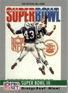 1990 Pro Set Super Bowl Collectibles Super Bowl #3 - Picture 1 of 2
