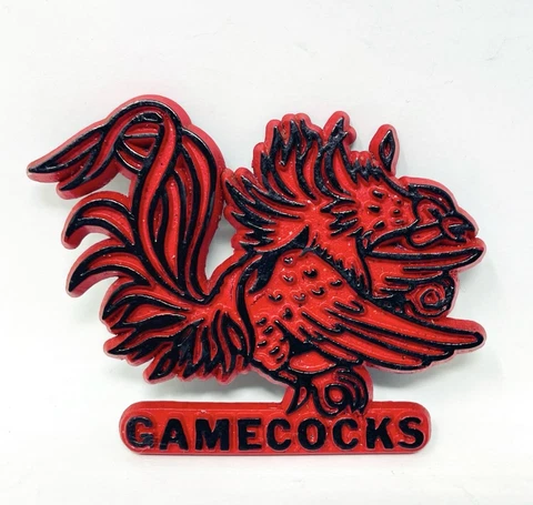 Vintage NCAA South Carolina GAMECOCKS Rubber Fridge Standing Board Magnet! Cover