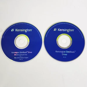 Vintage KENSINGTON SlimBlade Driver Windows XP Vista Macintosh OS X PC CD Set - Picture 1 of 3