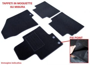 VOLKSWAGEN GOLF V 3/5P. 03 > 08 FIX TONDO TAPPETI AUTO IN MOQUETTE SU MISURA - Picture 1 of 1
