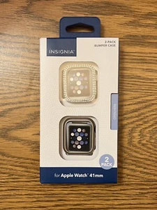 Apple Watch Bumper Case 41mm Rhinestone Plastic Silicone Hard Soft 2  Pack - Picture 1 of 5