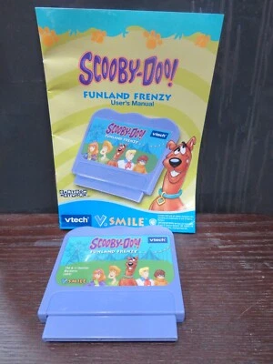 Vtech Vsmile Scooby-Doo! Funland Frenzy Game & User's Manual-used condition - Image 1 of 3