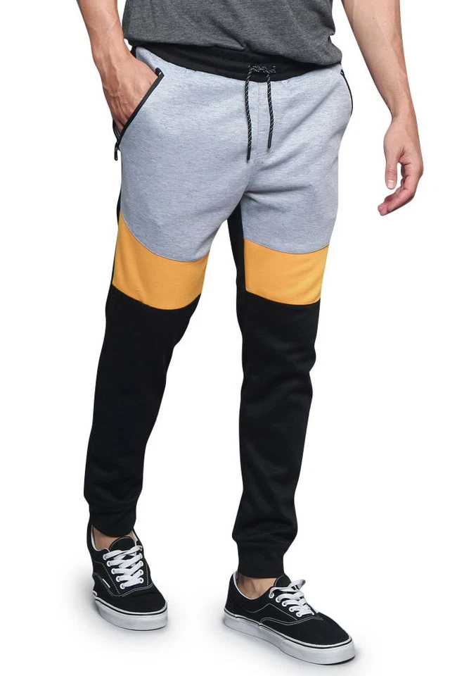 Men's Color Blocked Jogger Sweatpants Sports Gym Training Workout 18391-1568-D1H - Image 1 of 1