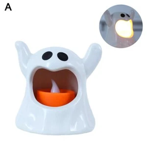 Adorable Ghost Ceramic Candle Holder Halloween Decorations O1X0 :ф Spooky U5A5 - Picture 1 of 17