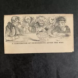 3/2609 US Stamp Rare Civil War Cover Conversation Secessionists Unused Beaut Ill - Picture 1 of 2