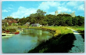 Postcard Arundel Sussex England Castle and River Arun posted 1969 - Picture 1 of 2