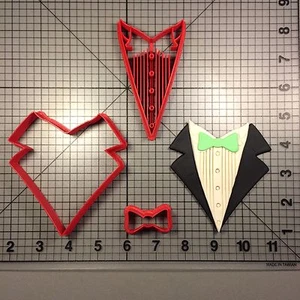 Tuxedo Shirt 266-B950 Cookie Cutter Set - Picture 1 of 2