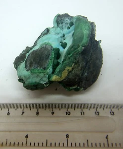 MALACHIT & CHRYSOKOLL BOTRYOIDAL 98g 60mm KRISTALLPROBE KONGO - Bild 1 von 3