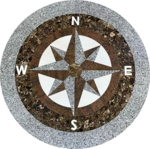 Floor Medallion Marble 36''x36'' - Picture 1 of 1