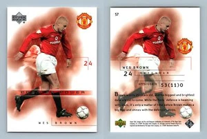 Wes Brown #57 Manchester United 2001-2002 Upper Deck Trading Card - Picture 1 of 1