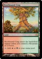 Premium Deck: Slivers Rootbound Crag - Foil x1 Moderate Play, English Magic Mtg