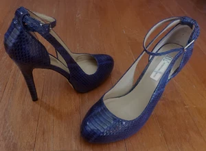 INC international concepts Women's Navy Blue Stiletto Heels Sz 8M - Picture 1 of 8
