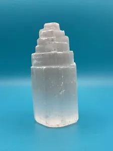 Selenit Kristall Turm Skulptur - Bild 1 von 5