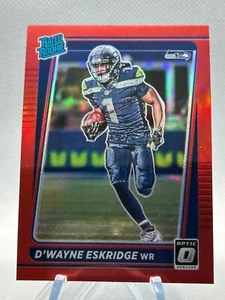 2021 Panini Donruss Optic Rated Red Prizm D'Wayne Eskridge #219 Rookie RC - Picture 1 of 2