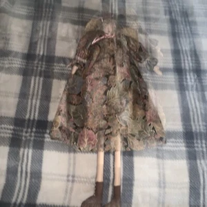Folk Art Cloth Angel Doll Quilted 20 Inches Handmade Vintage Rustic Cottagecore - Picture 1 of 8