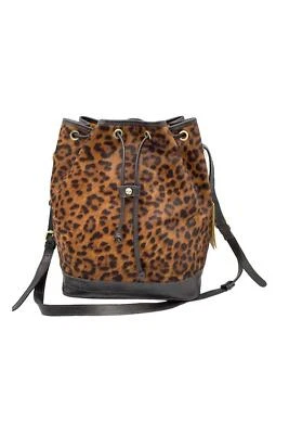 Patricia Nash Melrose Drawstring with Floret Key Fob Leopard Haircalf - Image 1 of 4