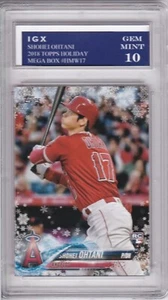 SHOHEI OHTANI ROOKIE CARD 2018 Topps Holiday Mega Box GEM MINT 10 $$ RC ANGELS! - Picture 1 of 1