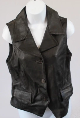 Vest | Woman’s | Genuine Leather | Interstate Classic | Motorcycle | sz: M - Image 1 of 4