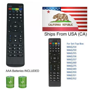 Replacement Remote Control for MAG 250 254 255 256 257 275 322 349 350 351 352 - Picture 1 of 9