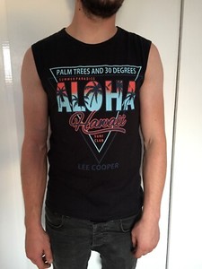 ✅ Lee Cooper Mens Muscle Shirt Tank Top Vest Sleeveless Sleeveless Shirt