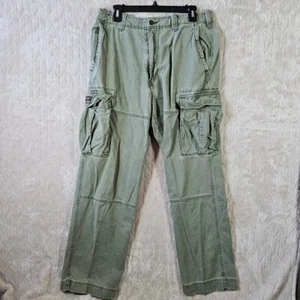 VTG Abercrombie & Fitch Cargo Pants Mens 32 Military Paratrooper Distressed Y2K - Picture 1 of 8