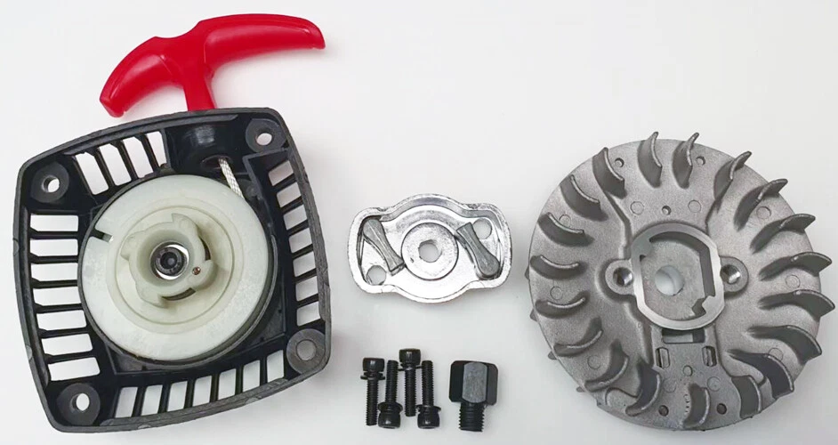 1/5 RC Easy Start Pull Starter & Flywheel RED Handle fit PRC King Motor Rovan  - image 1 of 1