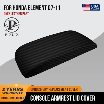Tapa de consola reposabrazos cubierta fibra de carbono para Honda Element 2007-2011 negro Foto 1 de 4