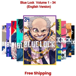 JUEGO COMPLETO Manga Blue Lock (Vol.1-34) por Yusuke Nomura VERSIÓN EN INGLÉS Cómics NUEVO - Imagen 1 de 24