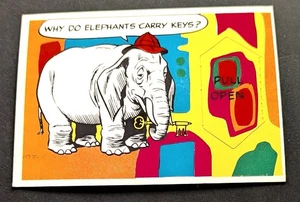 1968 Scanlens Rowan & Martins Laugh In Elephant Pull Out Card 67 UNPOPPED NM - Picture 1 of 2