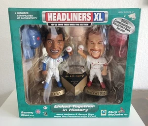 1999 Mark McGwire Sammy Sosa headliners XL figurine 70 66 HRs New In Box w/coa - Picture 1 of 2