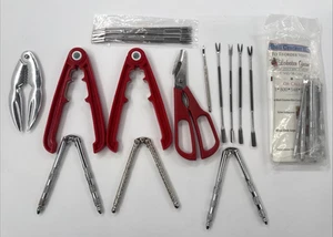 Lobster Nut Shell Cracker Kit Cracking Tools Picks Lot Walnuts Crab Claws - Picture 1 of 9