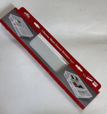Elfa 17" 1-Runner Mesh Drawer Dividers Pack Of 2 - White  NEW! - Image 1 of 4
