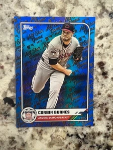 2025 TOPPS ALL STAR GAME MEGA BLUE FOIL CARD /150 DBACKS CORBIN BURNES #33 - Picture 1 of 2