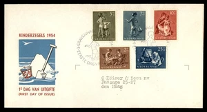 Mayfairstamps Netherlands 1954 Children Kinderzegels Semi-Postal First Day Cover - Picture 1 of 2