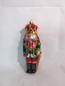 BK Vidrio Soplado a Mano Santa Cascanueces Soldado 6.5" Adorno B2 - Imagen 1 de 6