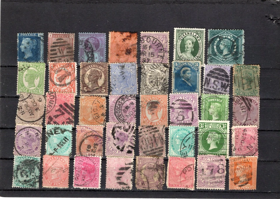 REINA VICTORIA.  COLECCIÓN CONSTRUCTOR DE 39 SELLOS DE LA MANCOMUNIDAD BRITÁNICA. Foto 1 de 1