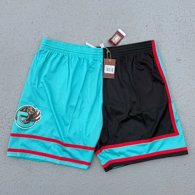 Men’s Mitchell & Ness NBA Split Swingman Shorts 2001 Memphis Grizzlies Size 5XL - Image 1 of 4