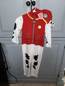 Nickelodeon Paw Patrol Marshall Coverall Fleece Hood Size 5 - Picture 1 of 4