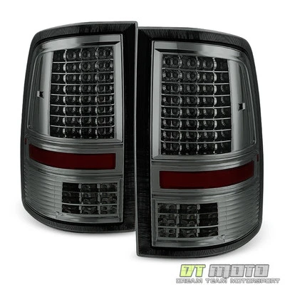 Smoked 2009-2018 Dodge Ram 1500 10-18 2500 3500 Full LED Tail Lights Brake Lamps - Image 1 of 4