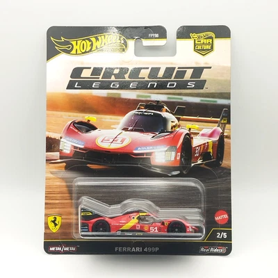 Hot Wheels Ferrari 499P – Circuit Legends 2/5 - 1/64 – Premium 2025 – Neuf - Photo 1/4